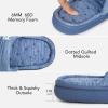 imageVeraCosy Womens Open Toe Slippers Comfy Memory Foam Slip on House ShoesProvence