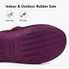 imageVeraCosy Womens Open Toe Slippers Soft Terry Cloth Indoor Slip on House ShoesPlum Purple