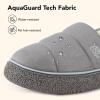 imageVeraCosy Womens Quilted Closedback Slippers Technical Fabrics Warm Soft Comfy Nonslip Memory Foam Indoor House ShoesAsh Gray
