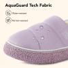 imageVeraCosy Womens Quilted Closedback Slippers Technical Fabrics Warm Soft Comfy Nonslip Memory Foam Indoor House ShoesLight Purple