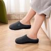 imageVeraCosy Womens TwoTone Slippers Soft Comfy Knit Memory Foam Nonslip Indoor House ShoesCharcoal Cobalt