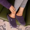 imageVeraCosy Womens TwoTone Slippers Soft Comfy Knit Memory Foam Nonslip Indoor House ShoesEvening Lilac