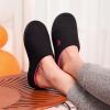 imageVeraCosy Womens TwoTone Slippers Soft Comfy Knit Memory Foam Nonslip Indoor House ShoesFuchsia Black
