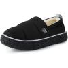 imageVeraCosy Womens Quilted Closedback Slippers Technical Fabrics Warm Soft Comfy Nonslip Memory Foam Indoor House ShoesClassic Black