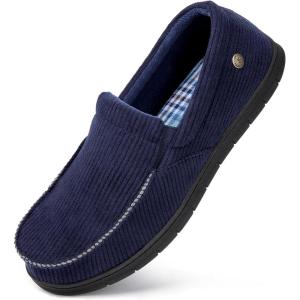 imageVeraCosy Mens Comfy House Shoes Cozy Soft Moccasin Indoor Bedroom SlippersSailor Blue
