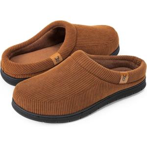 imageVeraCosy Mens Moccasin Slippers Comfy Soft Durable Slipon Indoor Memory Foam House ShoesSugar Almond