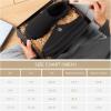 imageVeraCosy Mens Cozy Knit Slipper Breathable Memory Foam Indoor House Shoes with None Slip Rubber SoleDark Black