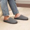 imageVeraCosy Mens Cozy Slipon Slippers Corduroy Memory Foam Indoor House ShoesCool Gray