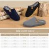 imageVeraCosy Mens Cozy Slipon Slippers Corduroy Memory Foam Indoor House ShoesCool Gray