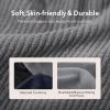 imageVeraCosy Mens Cozy Slipon Slippers Corduroy Memory Foam Indoor House ShoesCool Gray
