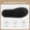 imageVeraCosy Mens Cozy Slipon Slippers Corduroy Memory Foam Indoor House ShoesCool Gray