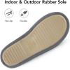 imageVeraCosy Womens Comfy Scuff Slippers Soft Terry Cloth Memory Foam Home House ShoesLight Gray