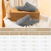imageVeraCosy Womens Comfy Scuff Slippers Soft Terry Cloth Memory Foam Home House ShoesLight Gray