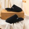 imageVeraCosy Womens Comfy Scuff Slippers Soft Terry Cloth Memory Foam Home House ShoesMatte Black