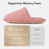 imageVeraCosy Womens Comfy Scuff Slippers Soft Terry Cloth Memory Foam Home House ShoesRose Pink