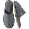 imageVeraCosy Womens Comfy Scuff Slippers Soft Terry Cloth Memory Foam Home House ShoesLight Gray
