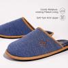 imageVeraCosy Mens Knitted Scottish SlippersNavy Blue