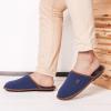 imageVeraCosy Mens Knitted Scottish SlippersNavy Blue