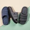 imageVeraCosy Mens OpenToe Slippers Memory Foam Indoor Outdoor House ShoesMatt Black