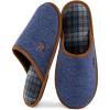 imageVeraCosy Mens Knitted Scottish SlippersNavy Blue