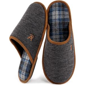 imageVeraCosy Mens Knitted Scottish SlippersBlack