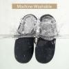 imageVeraCosy Womens TwoTone Slippers Soft Comfy Knit Memory Foam Nonslip Indoor House ShoesMuted Black Gray