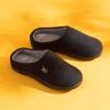 imageVeraCosy Womens TwoTone Slippers Soft Comfy Knit Memory Foam Nonslip Indoor House ShoesMuted Black Gray