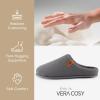 imageVeraCosy Mens Cozy Slipon Slippers Corduroy Memory Foam Indoor House ShoesCold Pebble