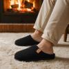 imageVeraCosy Mens Cozy Slipon Slippers Corduroy Memory Foam Indoor House ShoesDense Ink