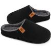 imageVeraCosy Mens Cozy Slipon Slippers Corduroy Memory Foam Indoor House ShoesDense Ink