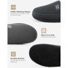 imageVeraCosy Mens Cozy Knit Slipper Comfortable Memory Foam Indoor House Shoes with Nonslip Rubber SoleLight Gray