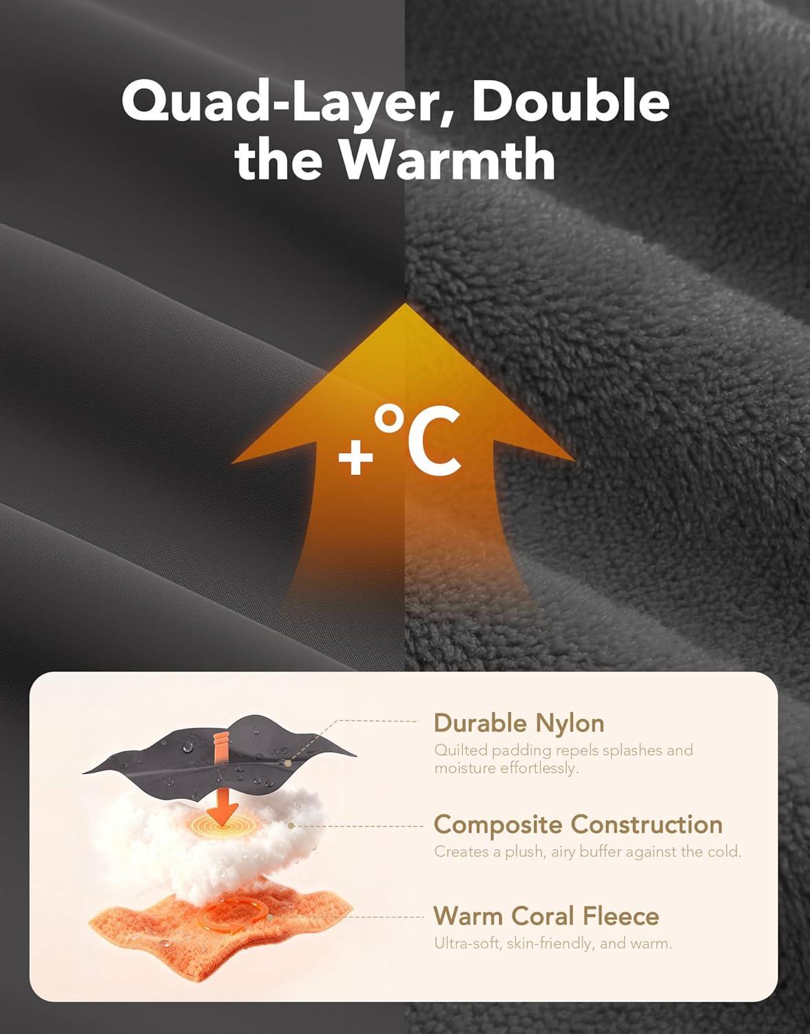 imageVeraCosy Mens Quilted Slippers with Elastic Gore and Anti Skid Outsole for OutdoorCool Gray