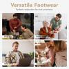 image:imageVeraCosy Mens Corduroy Scuff Slippers Soft Comfy Memory Foam Nonslip Indoor House ShoesWhale Gray Check