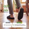 image:imageVeraCosy Mens OpenToe Slippers Memory Foam Indoor Outdoor House ShoesBlack Speckle