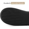 image:imageVeraCosy Womens TwoTone Slippers Soft Comfy Knit Memory Foam Nonslip Indoor Outdoor House ShoesCharcoal Cobalt