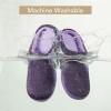 image:imageVeraCosy Womens TwoTone Slippers Soft Comfy Knit Memory Foam Nonslip Indoor Outdoor House ShoesEvening Lilac
