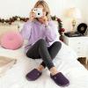 image:imageVeraCosy Womens TwoTone Slippers Soft Comfy Knit Memory Foam Nonslip Indoor Outdoor House ShoesEvening Lilac