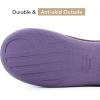 image:imageVeraCosy Womens TwoTone Slippers Soft Comfy Knit Memory Foam Nonslip Indoor Outdoor House ShoesEvening Lilac