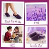 image:imageVeraCosy Womens TwoTone Slippers Soft Comfy Knit Memory Foam Nonslip Indoor Outdoor House ShoesEvening Lilac