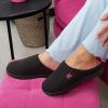 image:imageVeraCosy Womens TwoTone Slippers Soft Comfy Knit Memory Foam Nonslip Indoor Outdoor House ShoesFuchsia Black