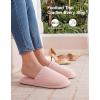 image:imageVeraCosy Womens Corduroy Scuff Slippers with Soft Memory Foam Non Slip OutsoleLace Blush