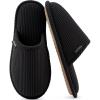image:imageVeraCosy Womens Corduroy Scuff Slippers with Soft Memory Foam Non Slip OutsoleHush Black