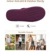 image:imageVeraCosy Ladies Open Toe Slippers Soft Terry Cloth Indoor Slip on Womens House ShoesPlum Purple
