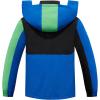 imageSaphiRose Kids Rain Jacket Waterproof Raincoat Mesh Lined Coat with Removable Hood for Boys GirlsCombicolor