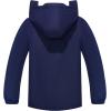imageSaphiRose Kids Rain Jacket Waterproof Raincoat Mesh Lined Coat with Removable Hood for Boys GirlsNavy