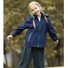 imageSaphiRose Kids Rain Jacket Waterproof Raincoat Mesh Lined Coat with Removable Hood for Boys GirlsNavy