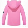 imageSaphiRose Kids Rain Jacket Waterproof Raincoat Mesh Lined Coat with Removable Hood for Boys GirlsPink