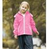 imageSaphiRose Kids Rain Jacket Waterproof Raincoat Mesh Lined Coat with Removable Hood for Boys GirlsPink