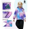 imageSaphiRose Kids Rain Jacket Waterproof Raincoat Mesh Lined Coat with Removable Hood for Boys GirlsPink Smiles
