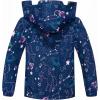 imageSaphiRose Kids Rain Jacket Waterproof Raincoat Mesh Lined Coat with Removable Hood for Boys GirlsSpace